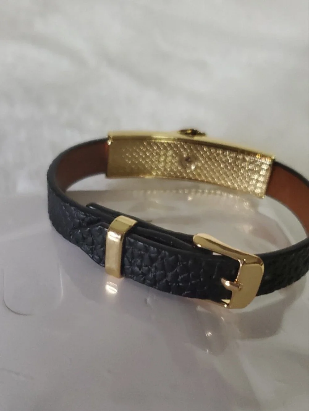 Fashion Jewelry Gold-Plate Black Medusa Bracelet